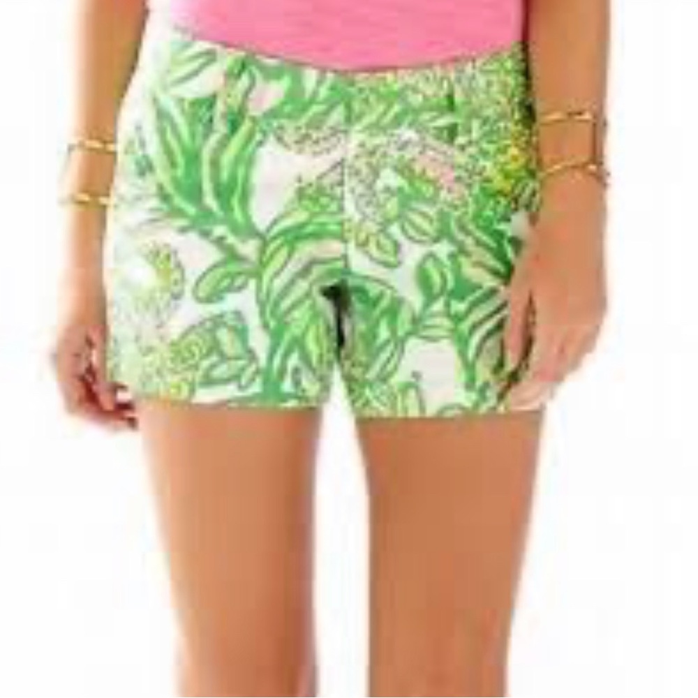 Lilly Pulitzer Womens Size 4 Seeing Pink Elephants The Callahan Shorts Sz 2